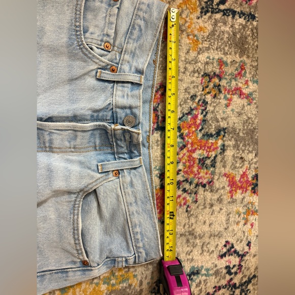 Levi's Sky Blue Straight Leg Jeans - Picture 7 of 10